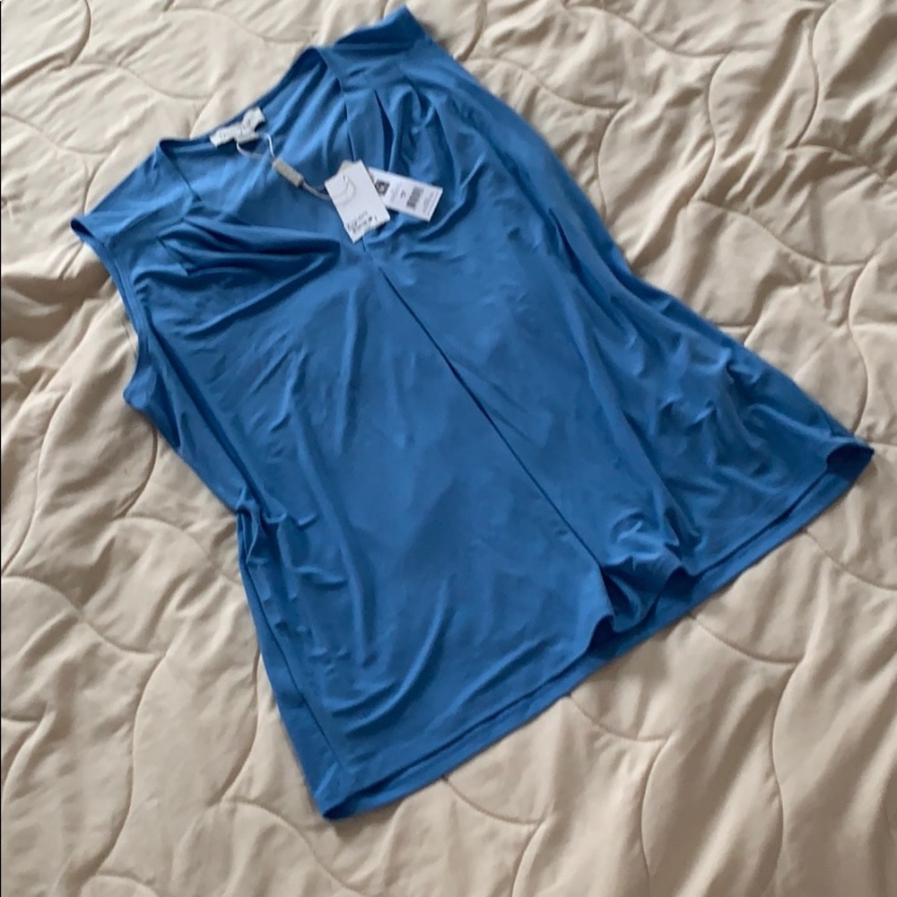 Blue flowy tank top - Charlie Paige